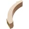 Ekena Millwork 3-inch W x 14-inch D x 14-inch H Lafayette Rough Cedar Woodgrain TimberThane Knee Brace, Primed BRCUR03X14X14LFTRCPR - alternate 4